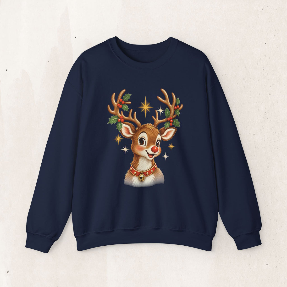 Vintage Rudolph Graphic Crewneck Sweatshirt
