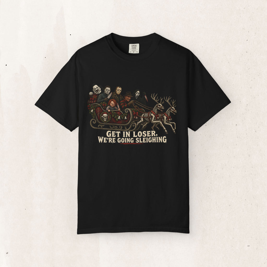 Horror Slashers "Get In Loser We're Going Sleighing" Tee