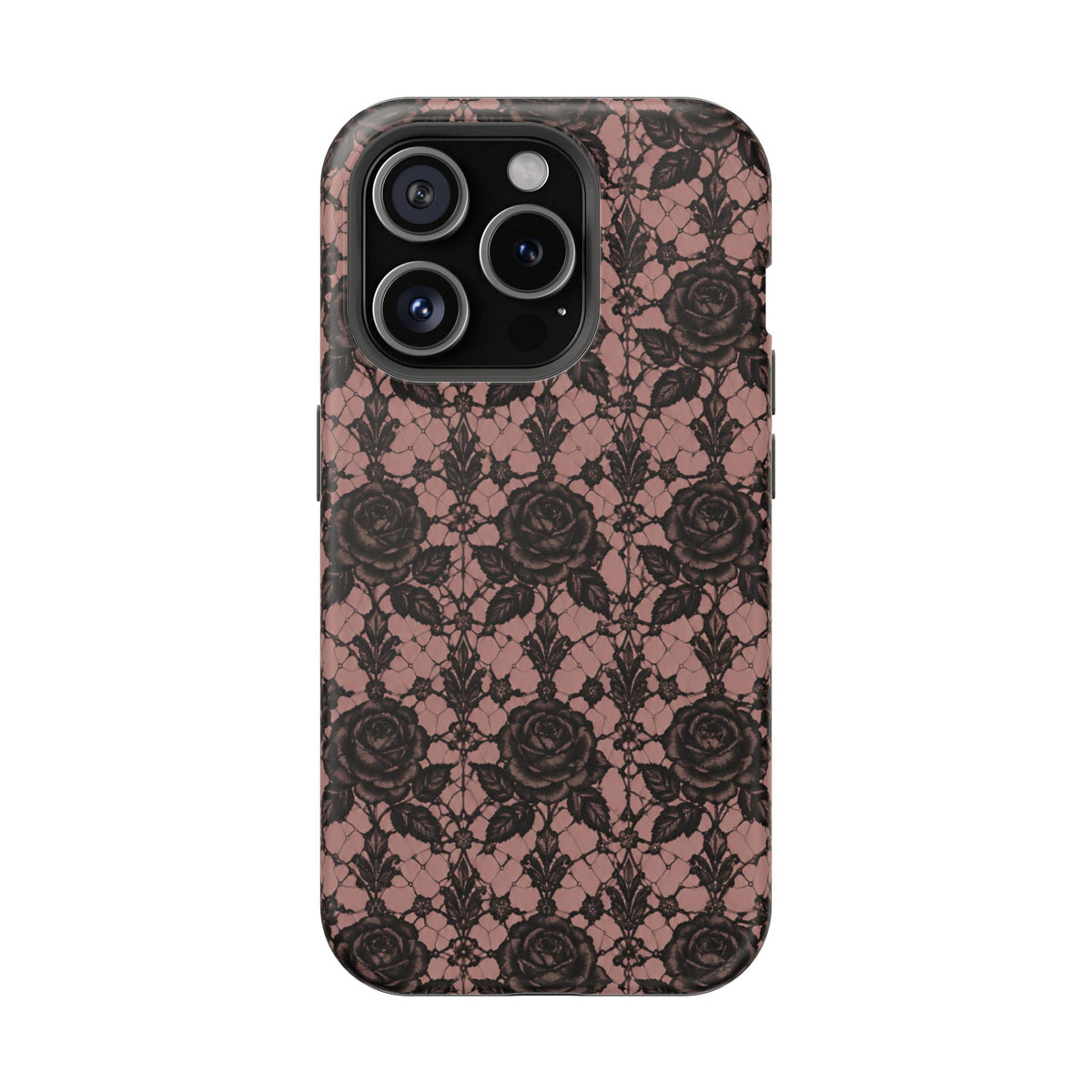 Vintage Black Rose Phone Case, alternate view