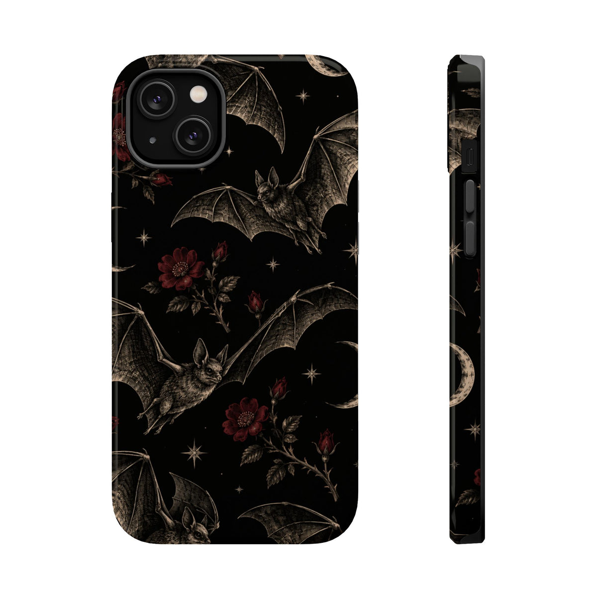 Gothic Bat & Moon Magnetic Phone Case, alternate view