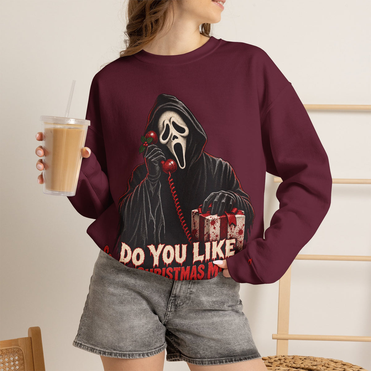 Ghostface "Do You Like Scary Movies?" Crewneck Sweatshirt