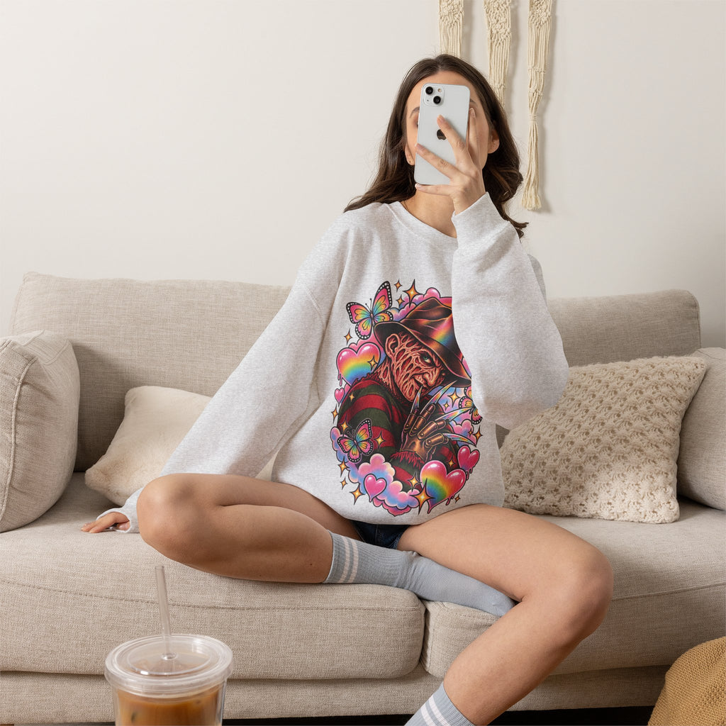 Freddy Krueger Rainbow Crewneck Sweatshirt