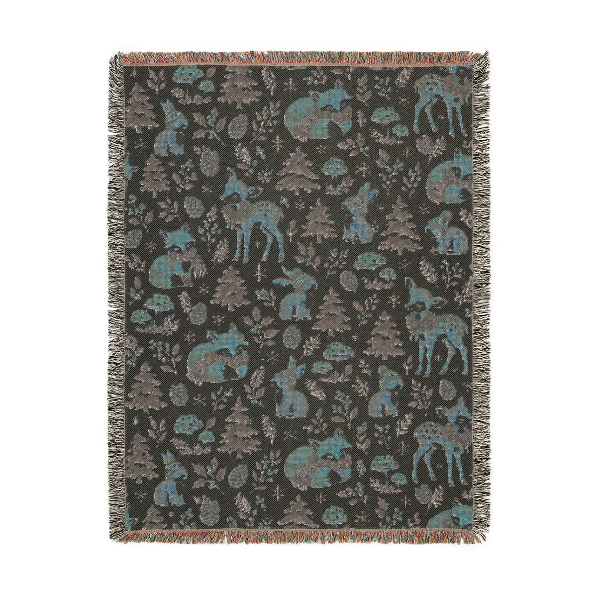 Woodland Winter Woven Blanket
