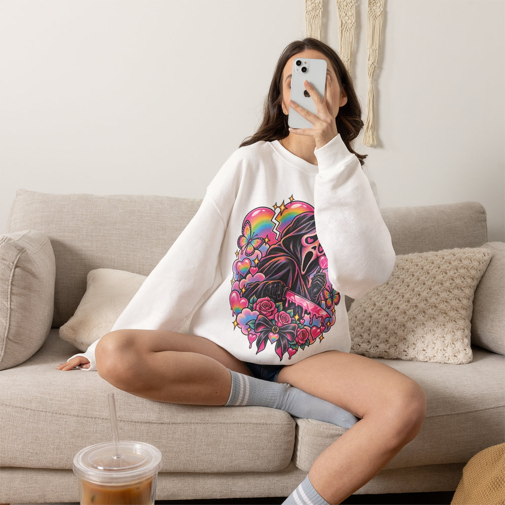 Ghostface Rainbow Crewneck Sweatshirt
