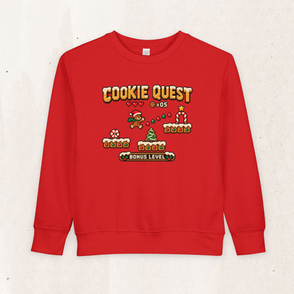 Christmas Cookie Quest Toddler Sweatshirt