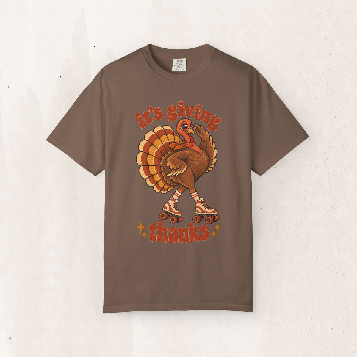 Thanksgiving Roller Turkey "It's Giving Thanks" Tee