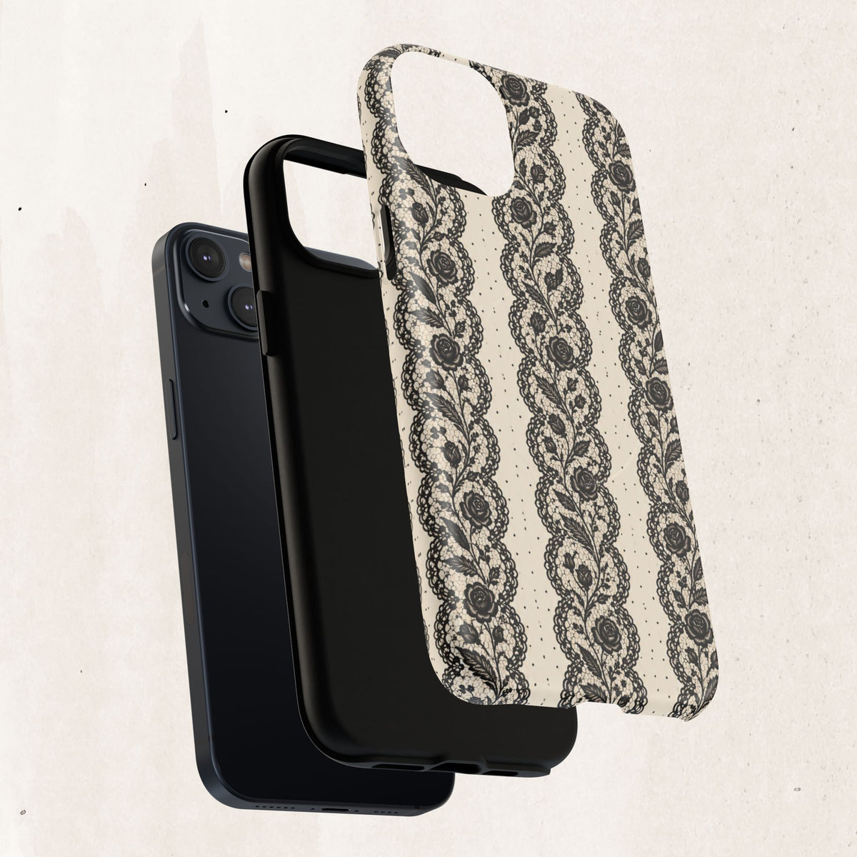 Lace Stripes Magnetic Phone Case