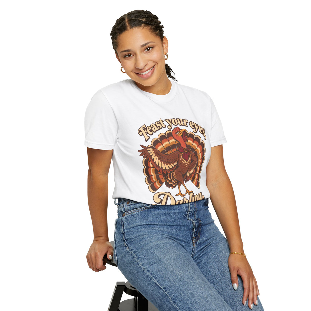 Thanksgiving 'Feast Your Eyes, Darling' Turkey Tee