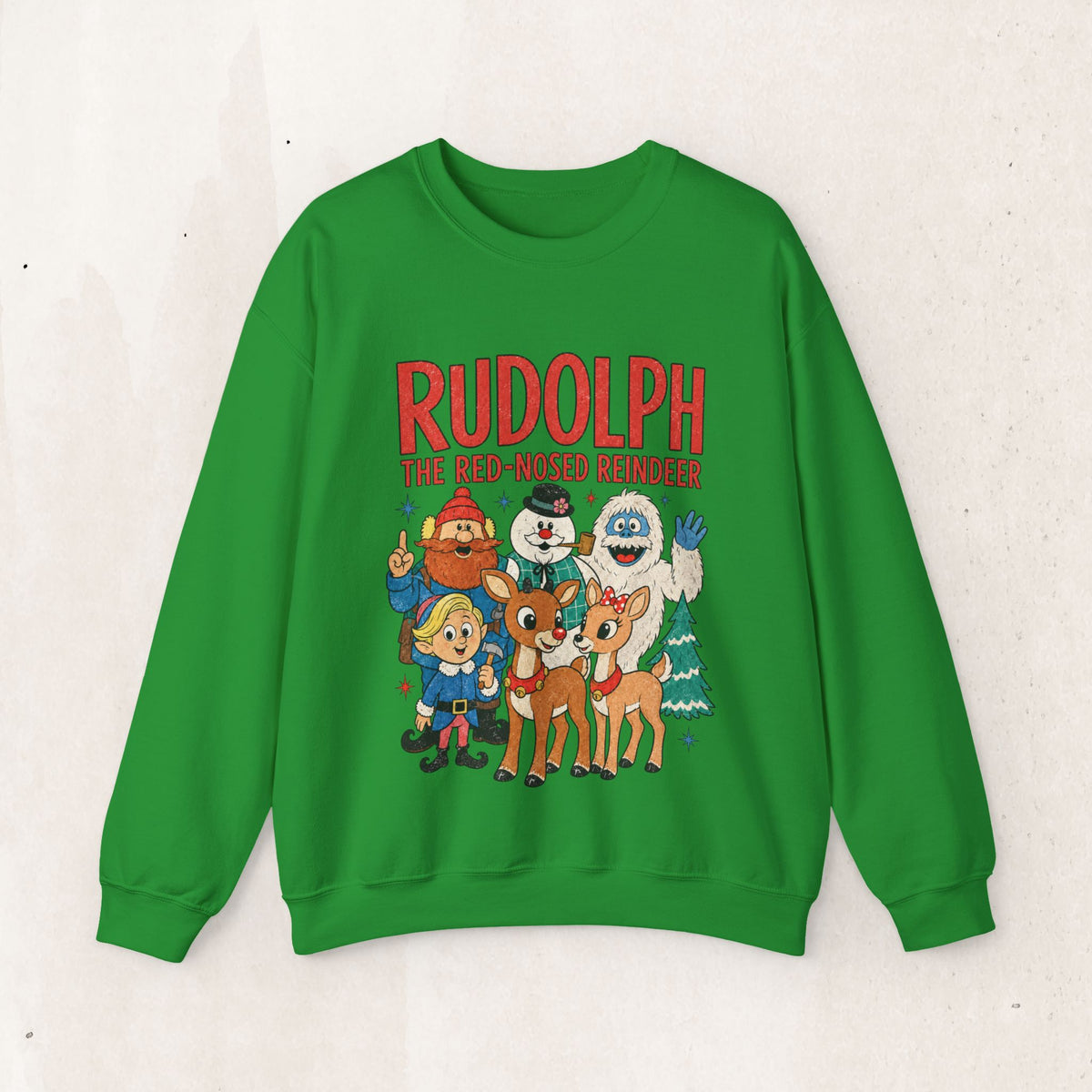Rudolph The Red-Nosed Reindeer Vintage Crewneck Sweatshirt