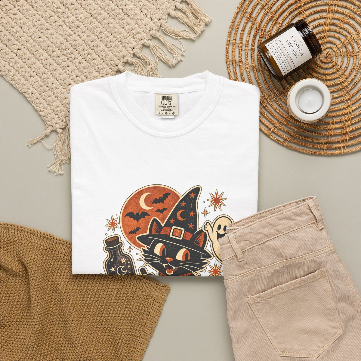 Halloween Cats & Pumpkins Tee