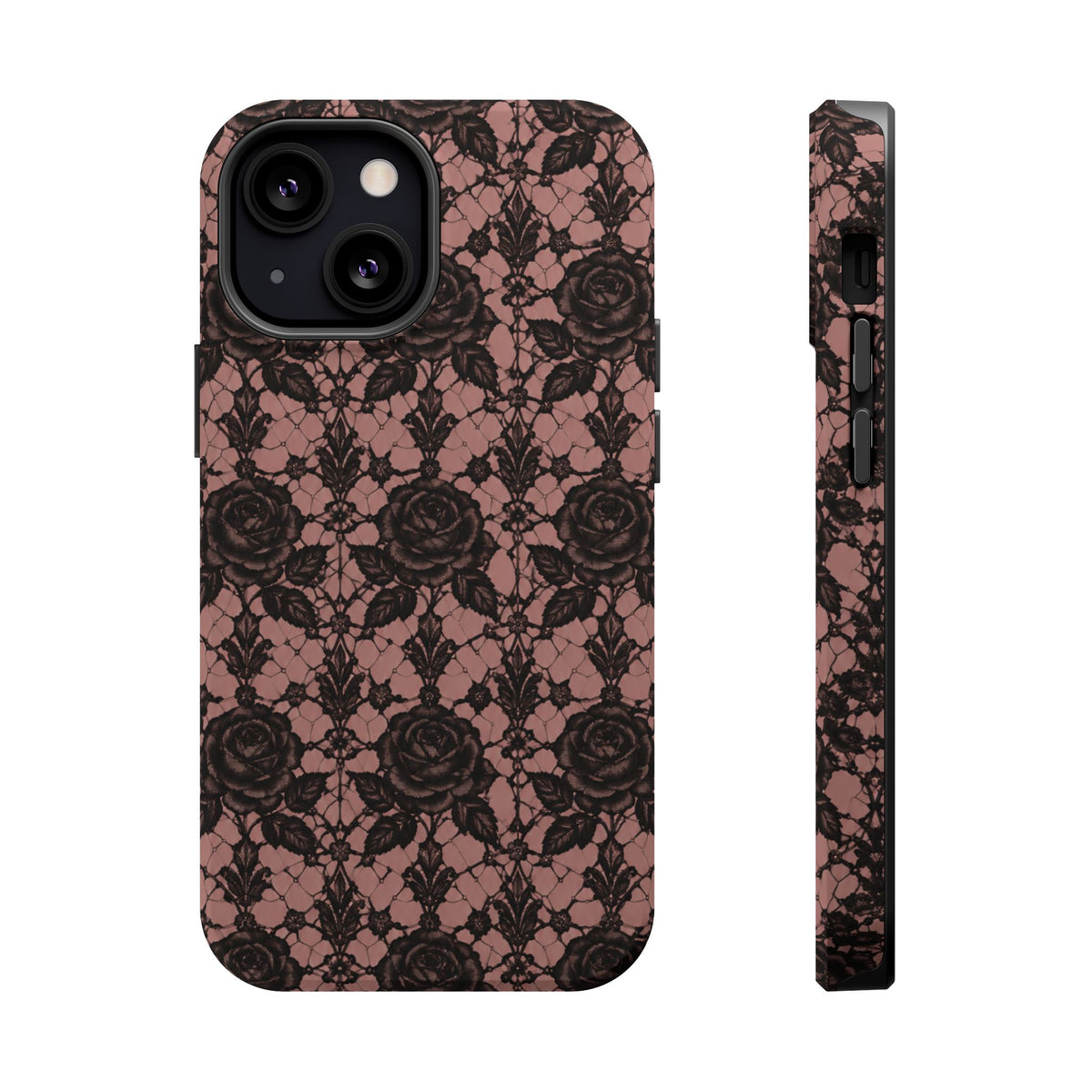 Vintage Black Rose Phone Case, alternate view