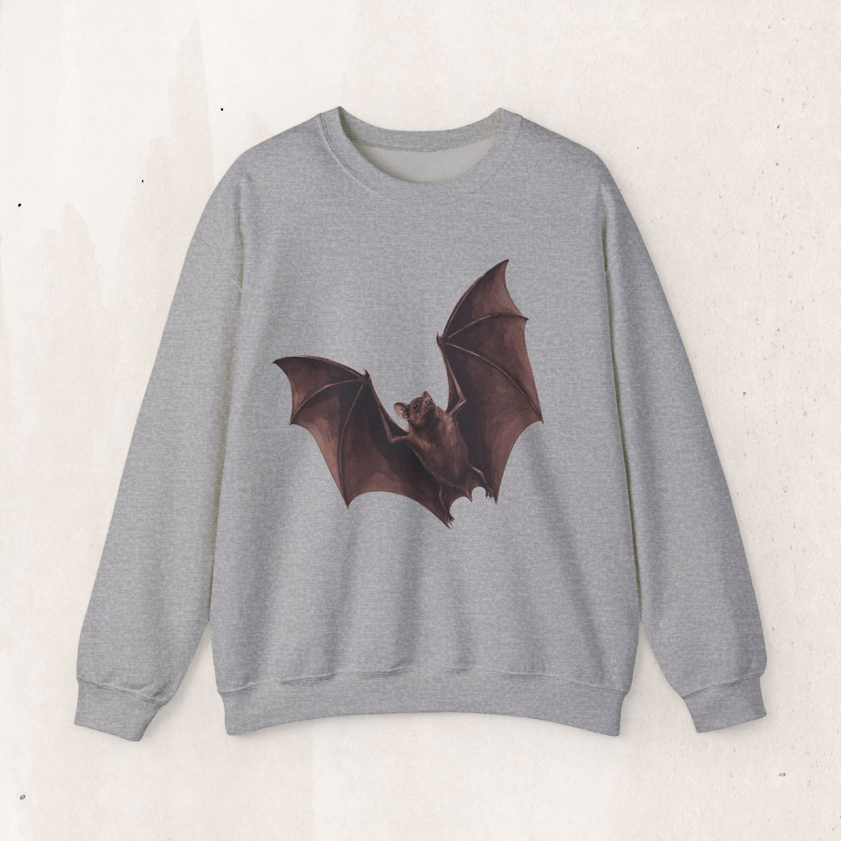 Flying Bat Graphic Crewneck Sweatshirt