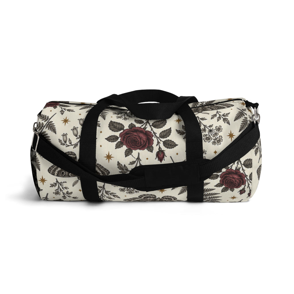 Floral Rose & Fern Duffel Bag