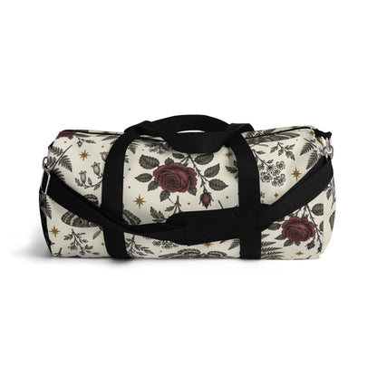 Floral Rose & Fern Duffel Bag