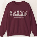 Salem Massachusetts Crewneck Sweatshirt – Maroon