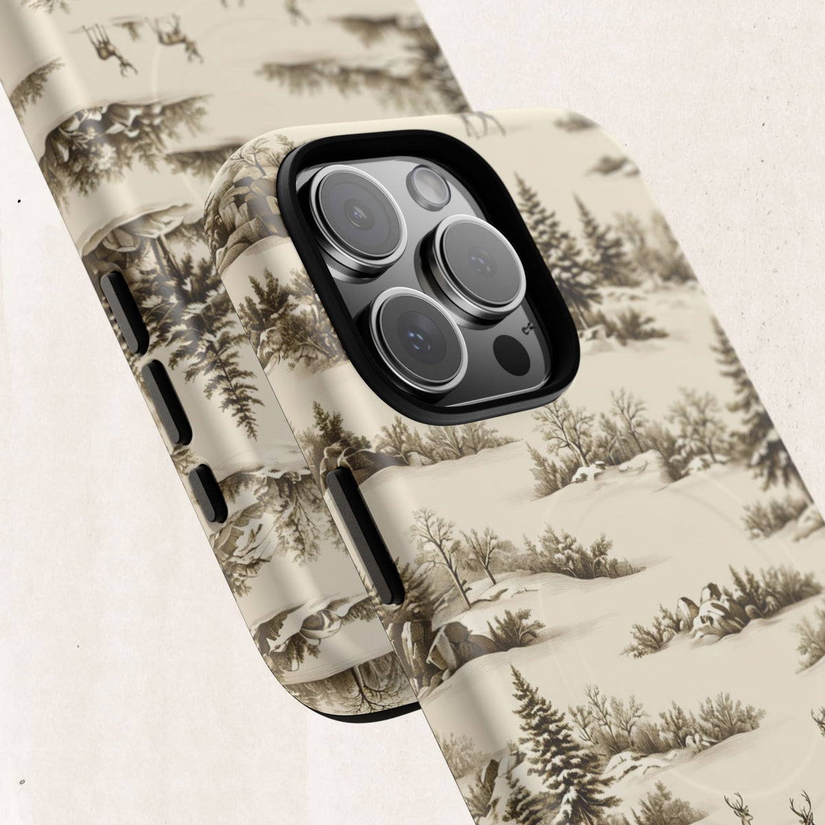 Deer & Pine Woodland Tough Magnetic Phone Case