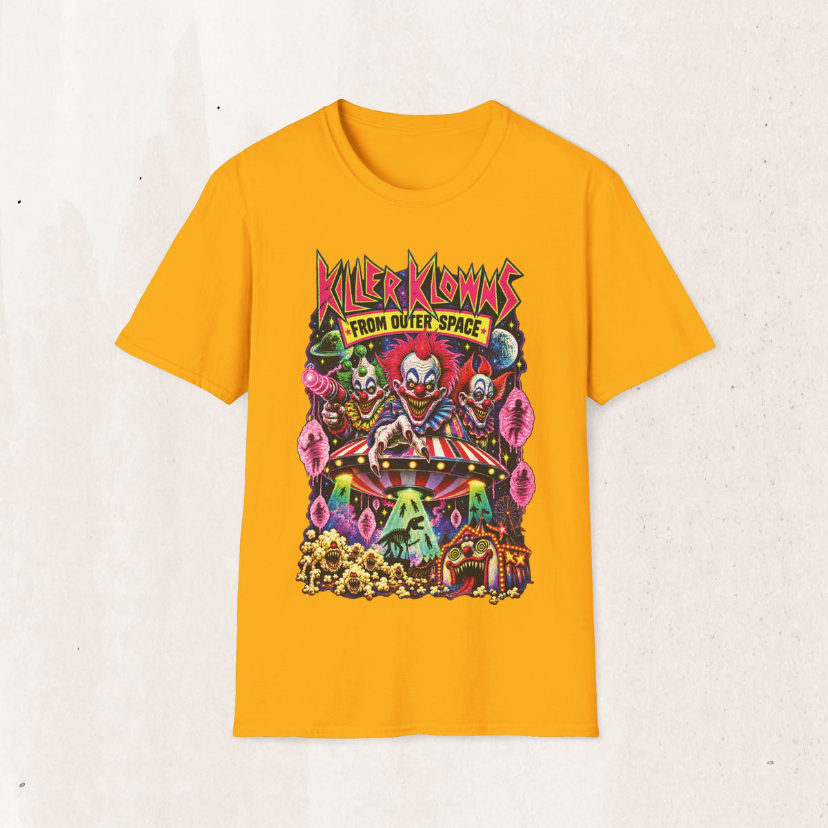 Killer Klowns From Outer Space T-Shirt — Retro Horror Clown Graphic Tee