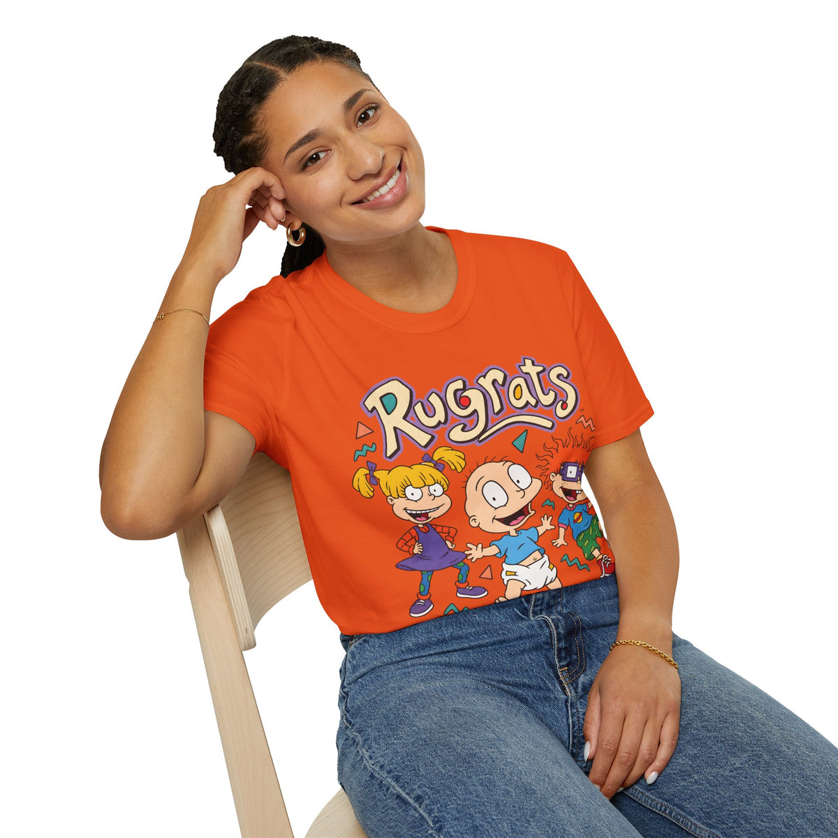 Rugrats Graphic Tee in Orange, alternate view