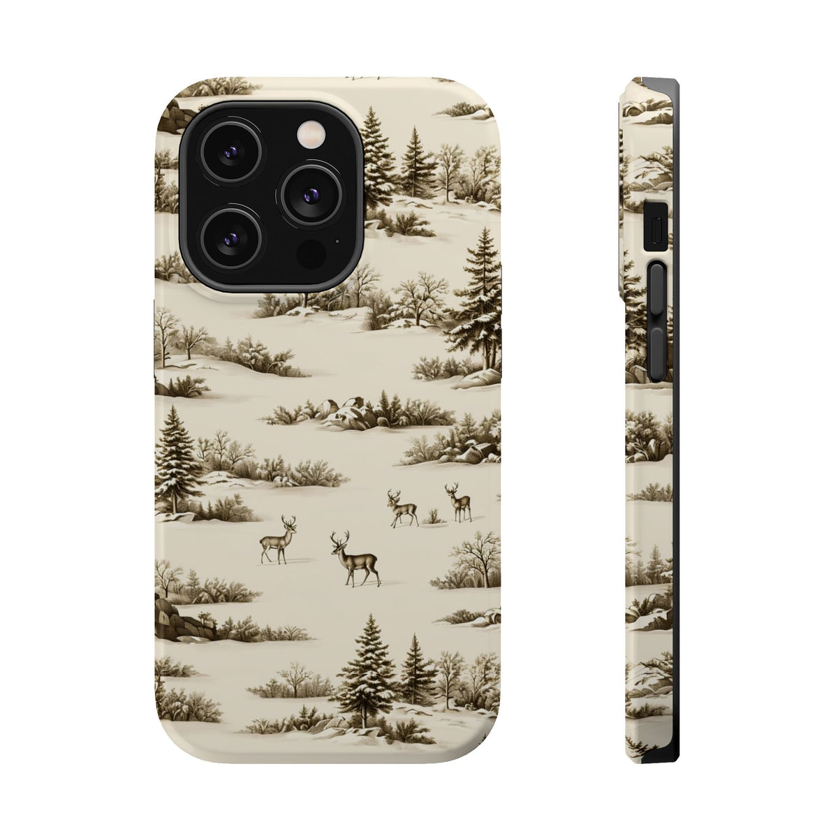 Deer & Pine Woodland Magnetic Phone Case, alternate view