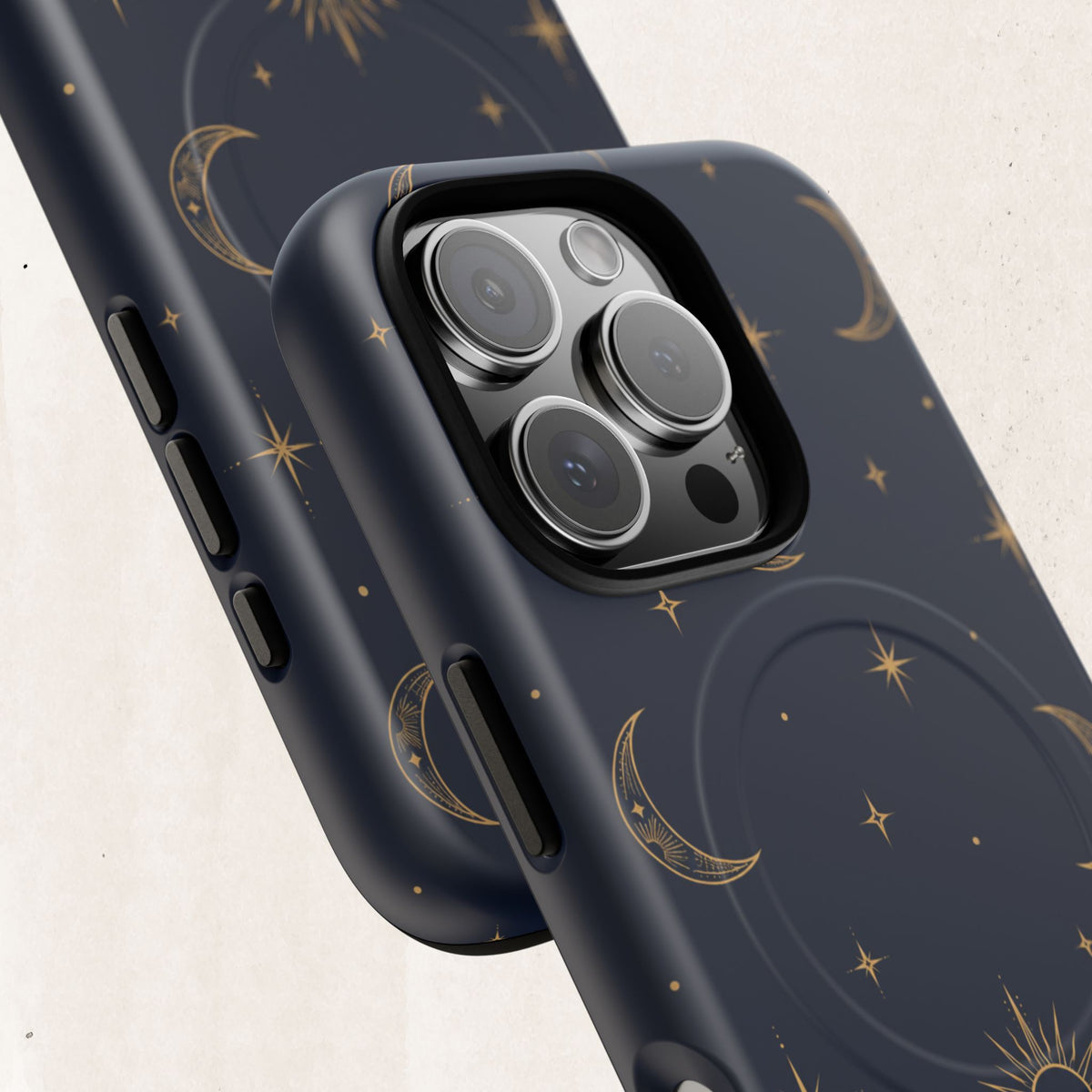 Magnetic Phone Case — Celestial Moon & Stars Tough Protective Cover