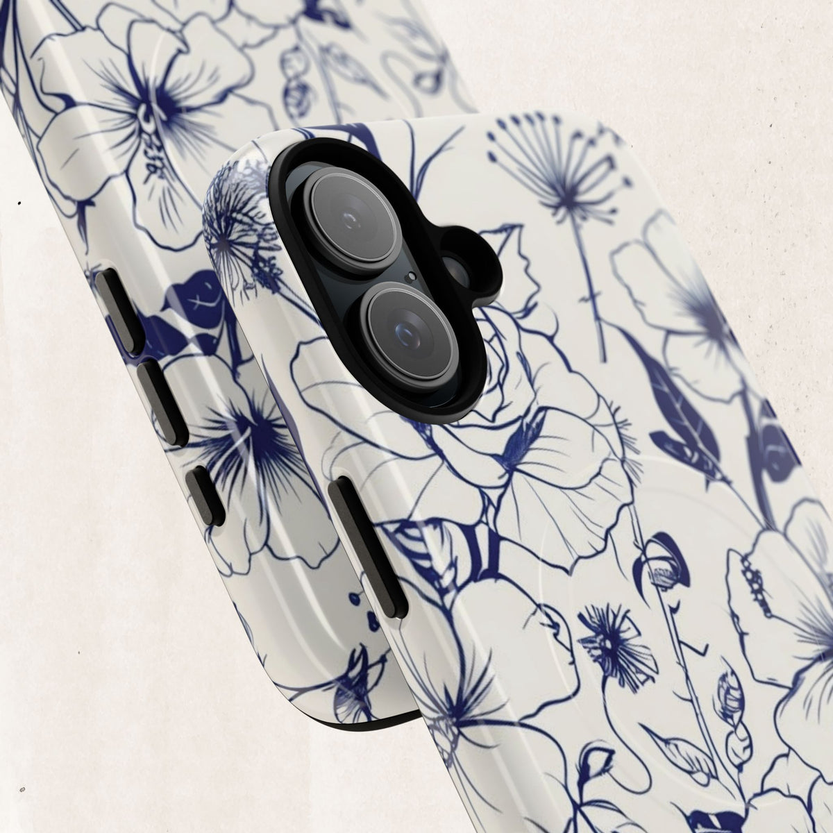 Floral Sketch Tough Magnetic Phone Case