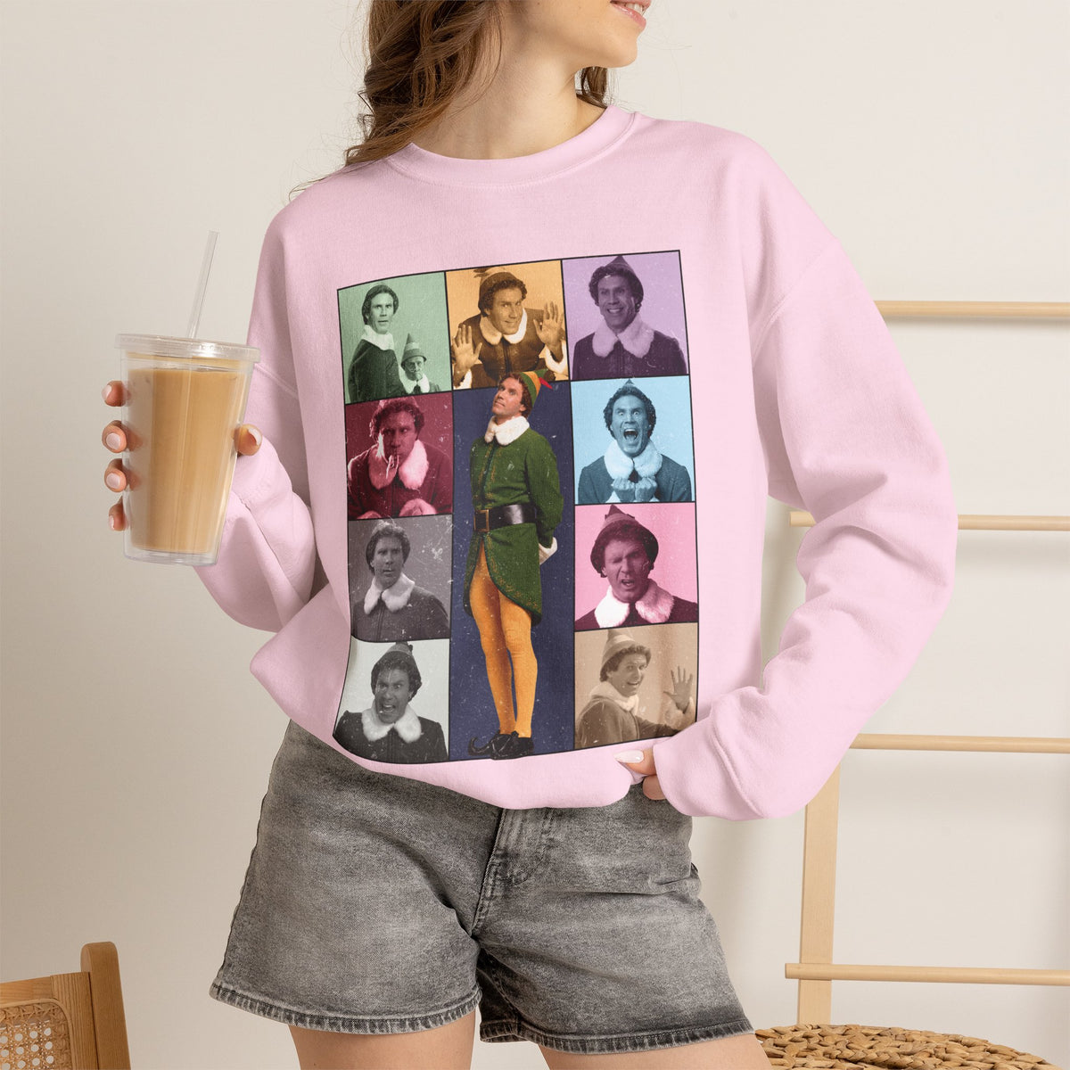 Buddy the Elf Christmas Sweatshirt, Elf Movie Era Concert Tour Parody Crewneck, Funny Christmas Movie Sweater, Holiday Gift
