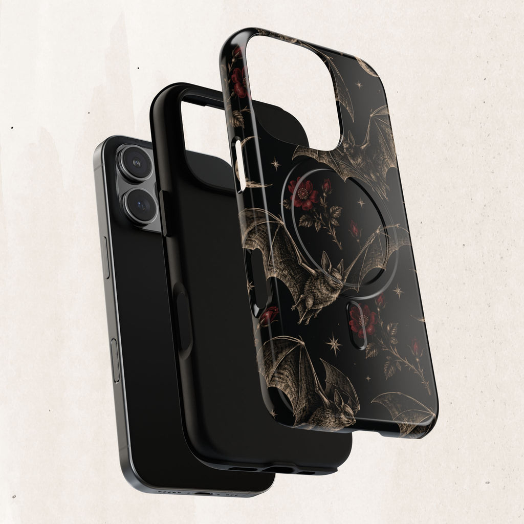Gothic Bat & Moon Tough Magnetic Phone Case