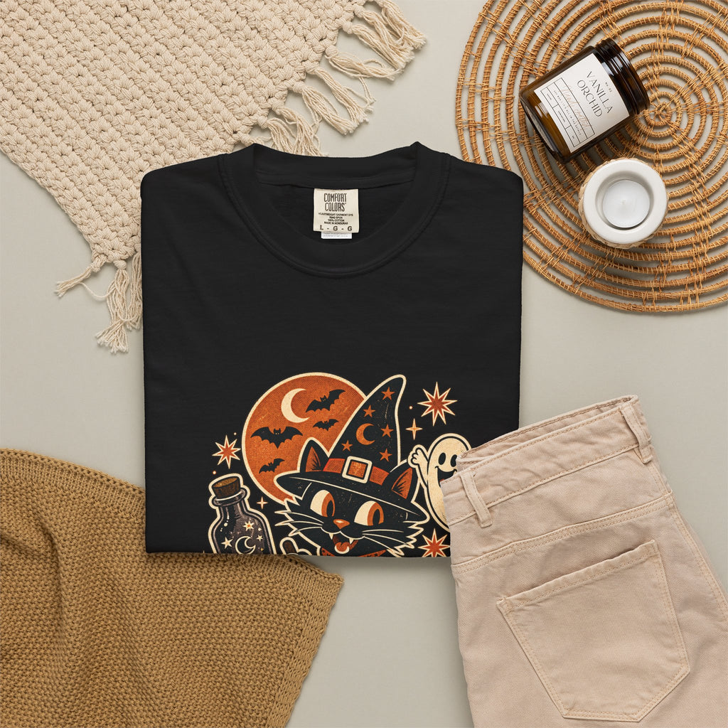 Halloween Cats & Pumpkins Tee