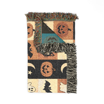 Halloween Patchwork Woven Blanket