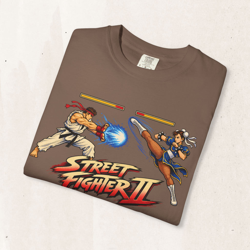 Street Fighter II Ryu vs Chun-Li Graphic Tee
