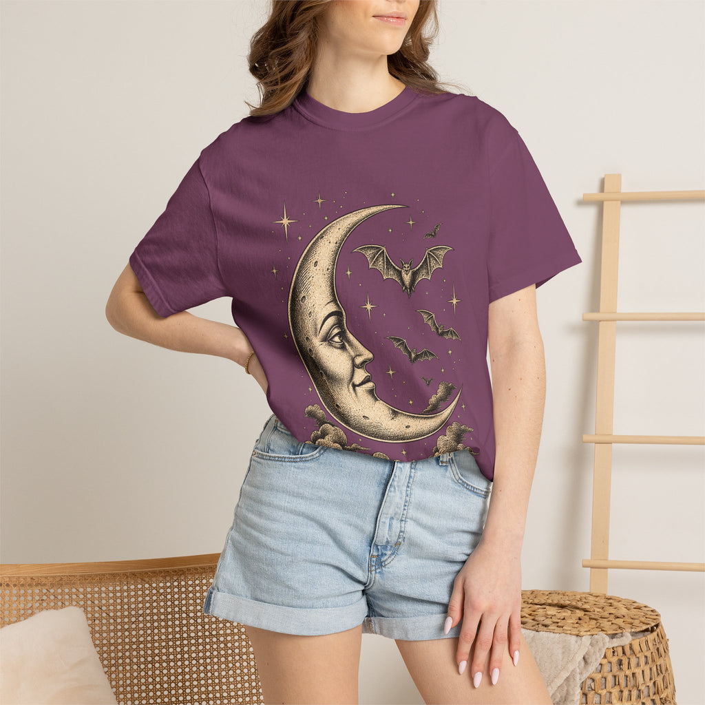 Crescent Moon & Bats Tee