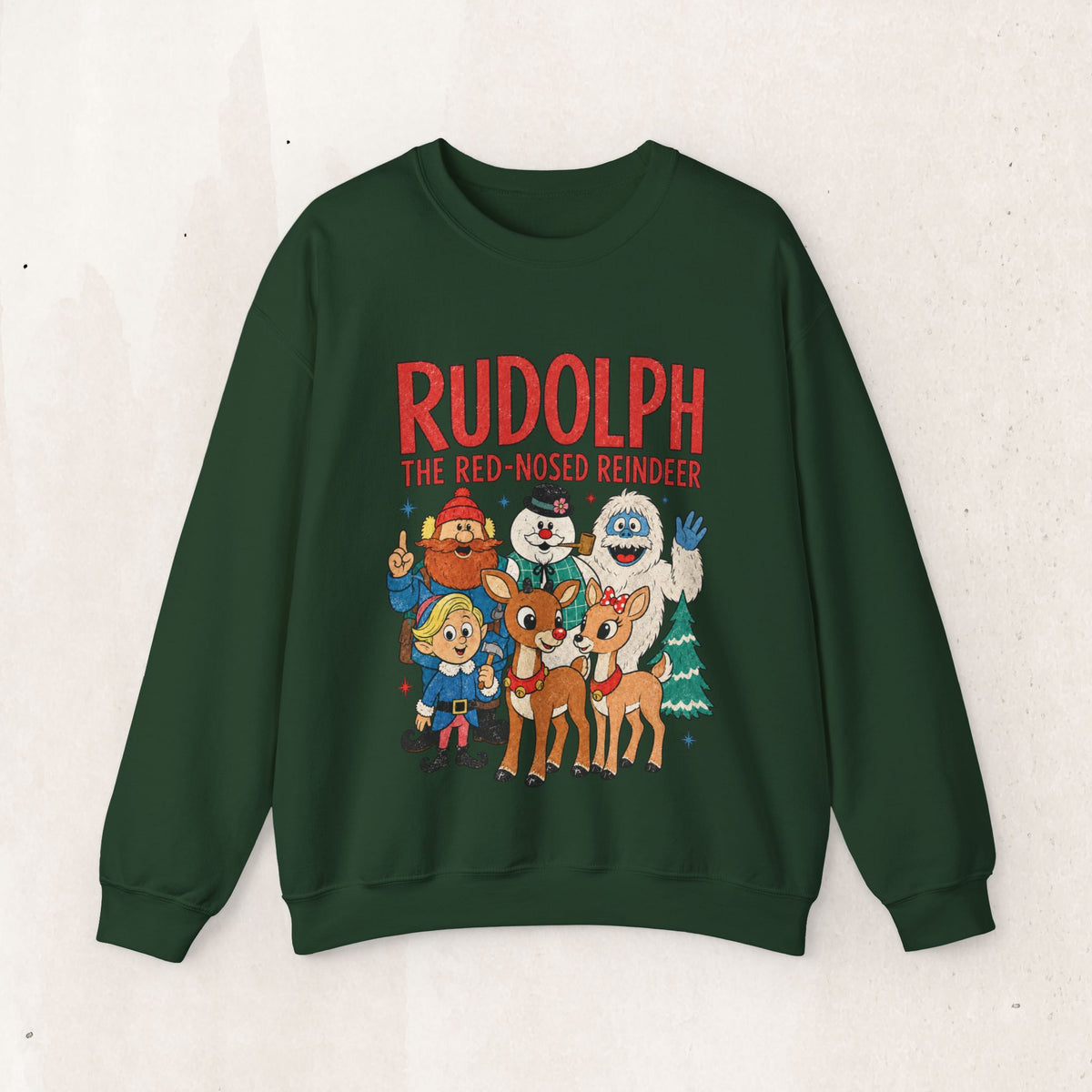 Rudolph The Red-Nosed Reindeer Vintage Crewneck Sweatshirt