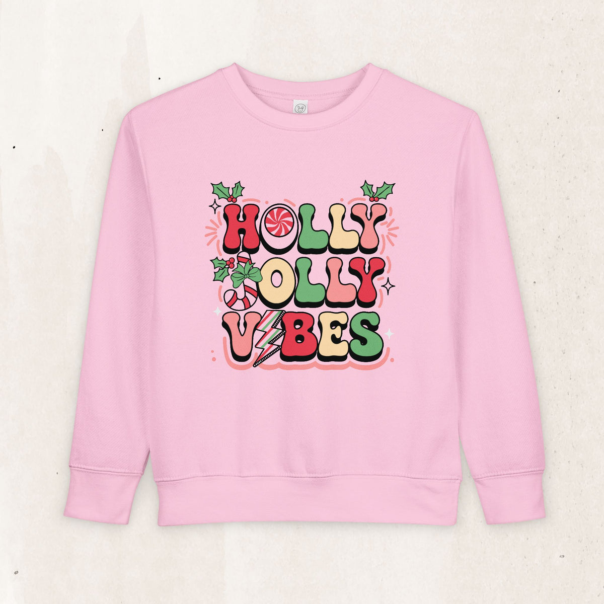 Holly Jolly Vibes Toddler Sweatshirt