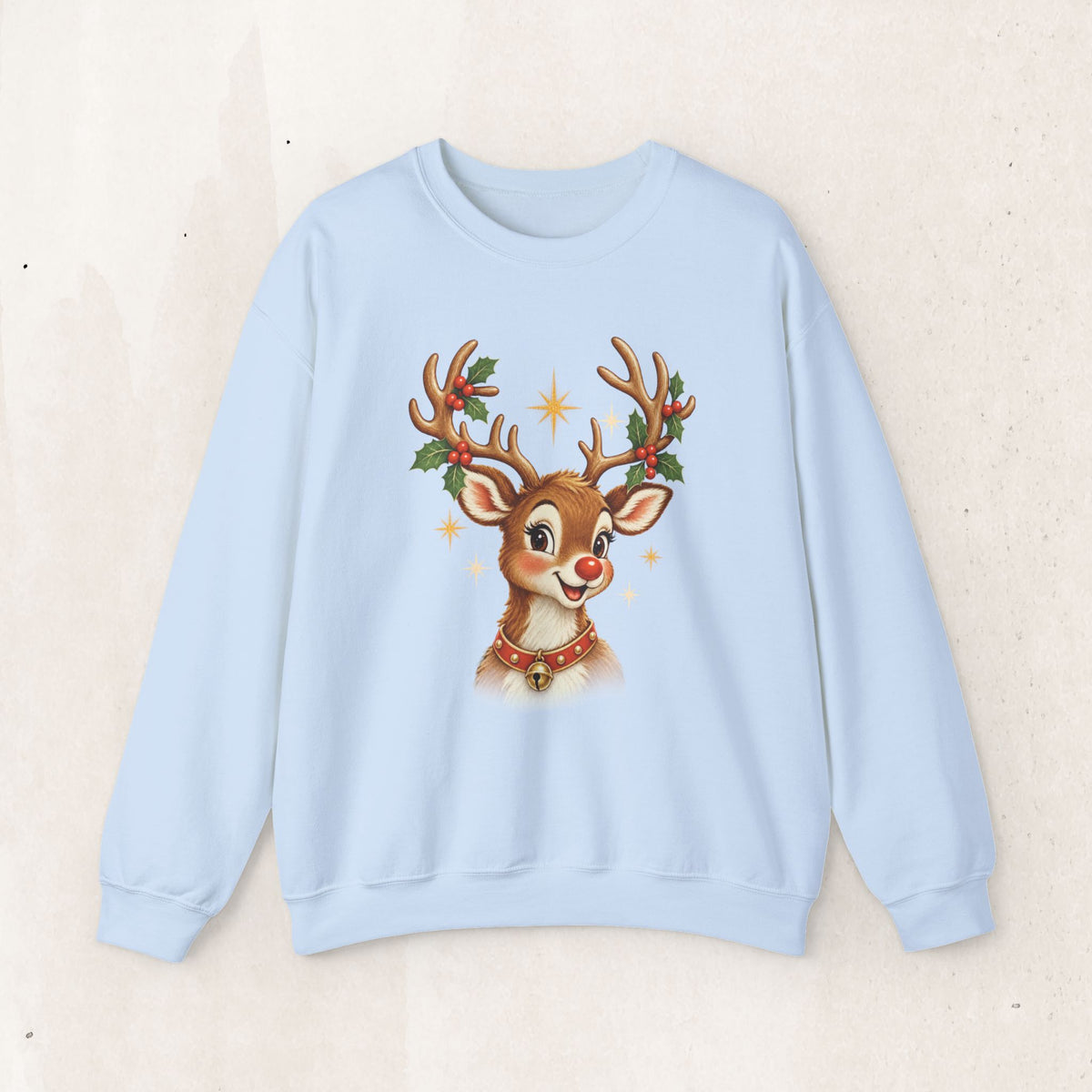 Vintage Rudolph Graphic Crewneck Sweatshirt