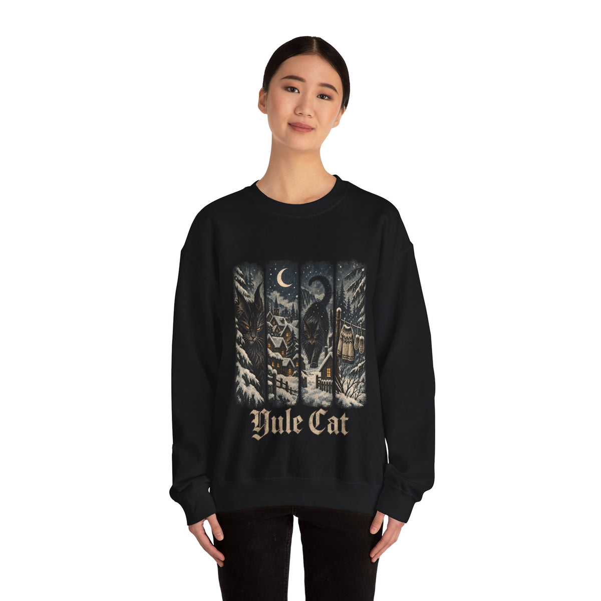 Yule Cat Christmas sweatshirt