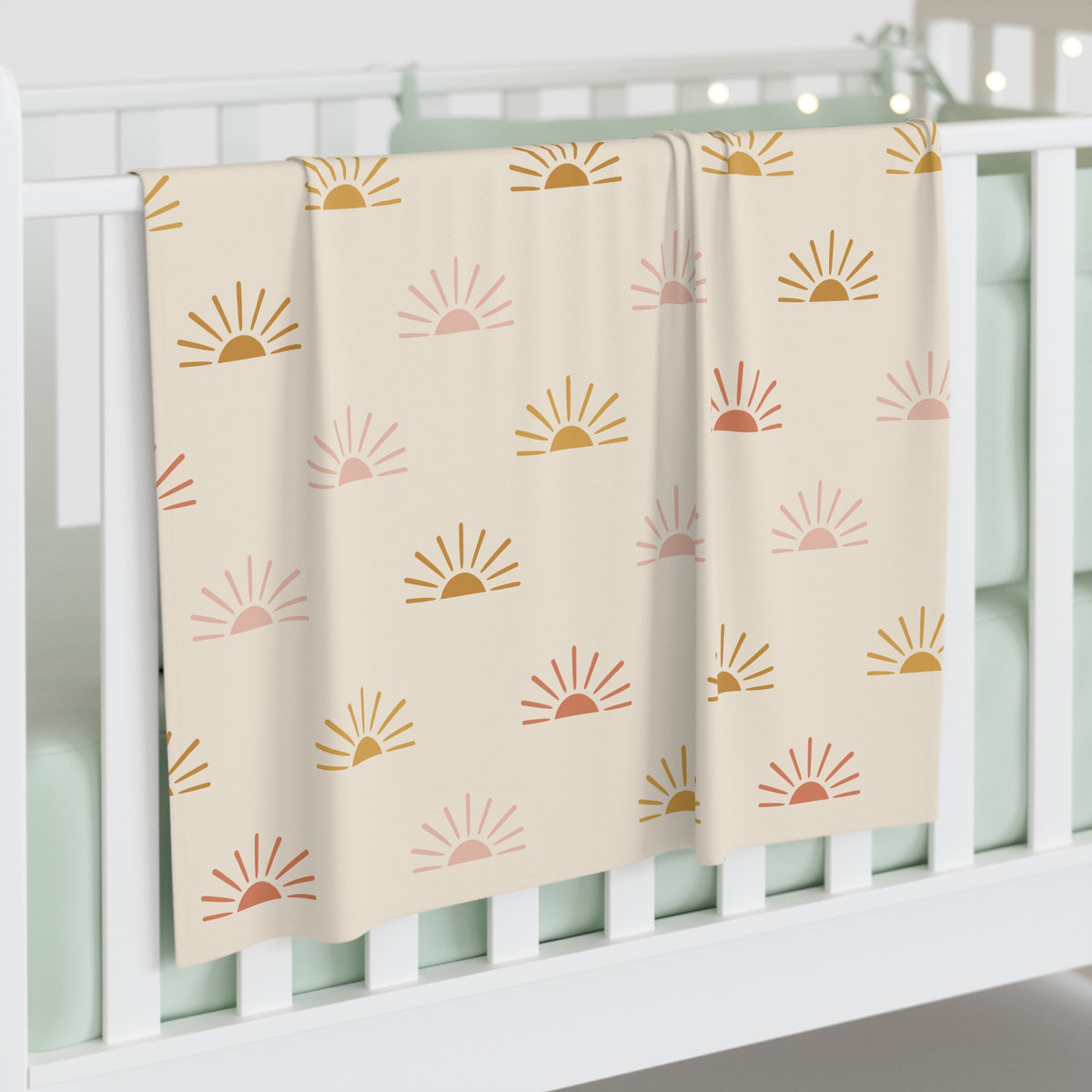 Boho Sunrise Baby Swaddle Blanket