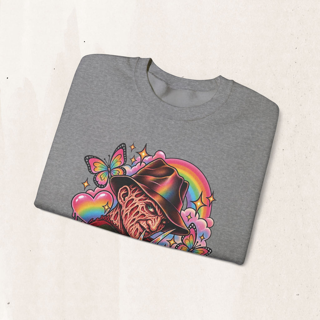 Freddy Krueger Rainbow Crewneck Sweatshirt