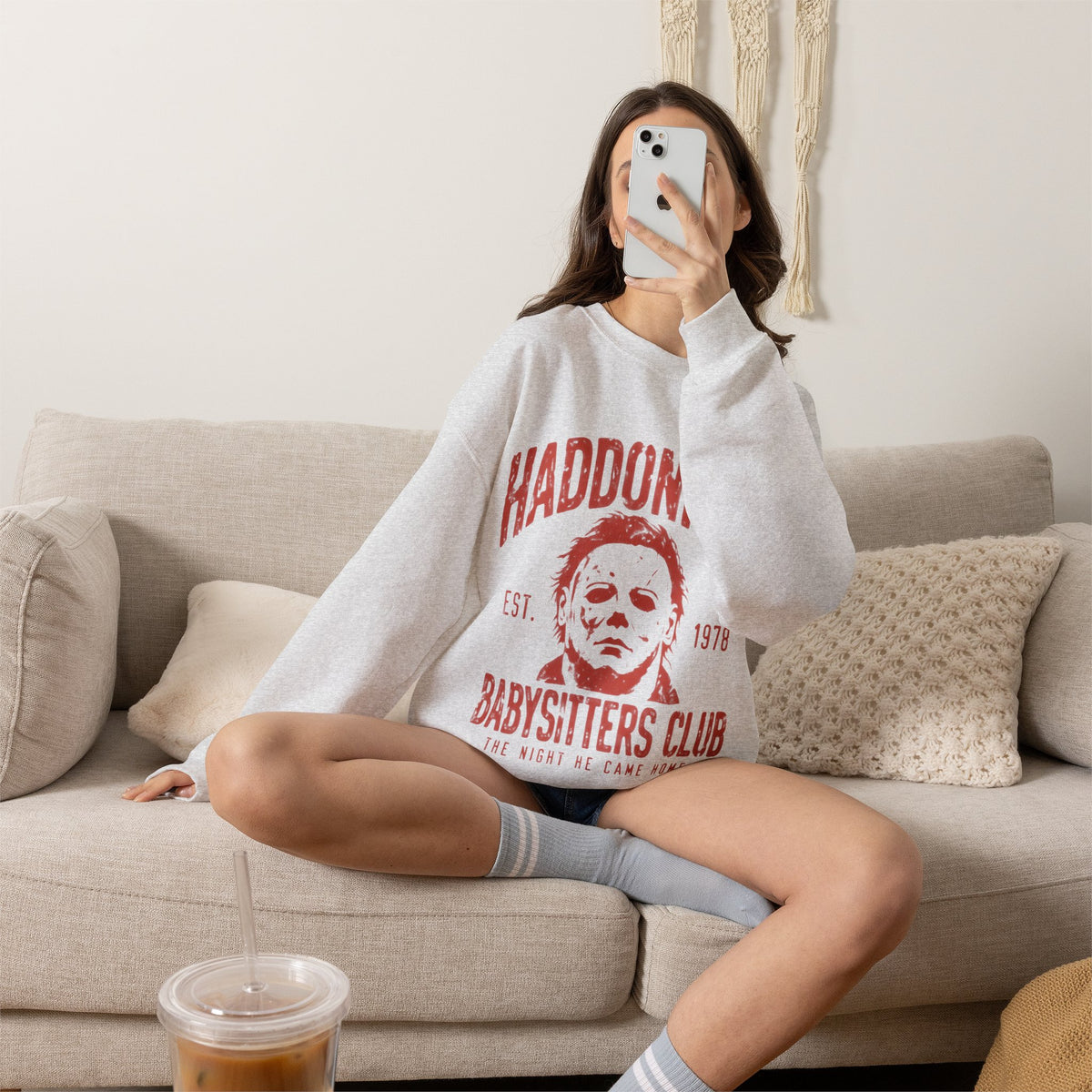 Haddonfield Babysitters Club CrewneckSweatshirt