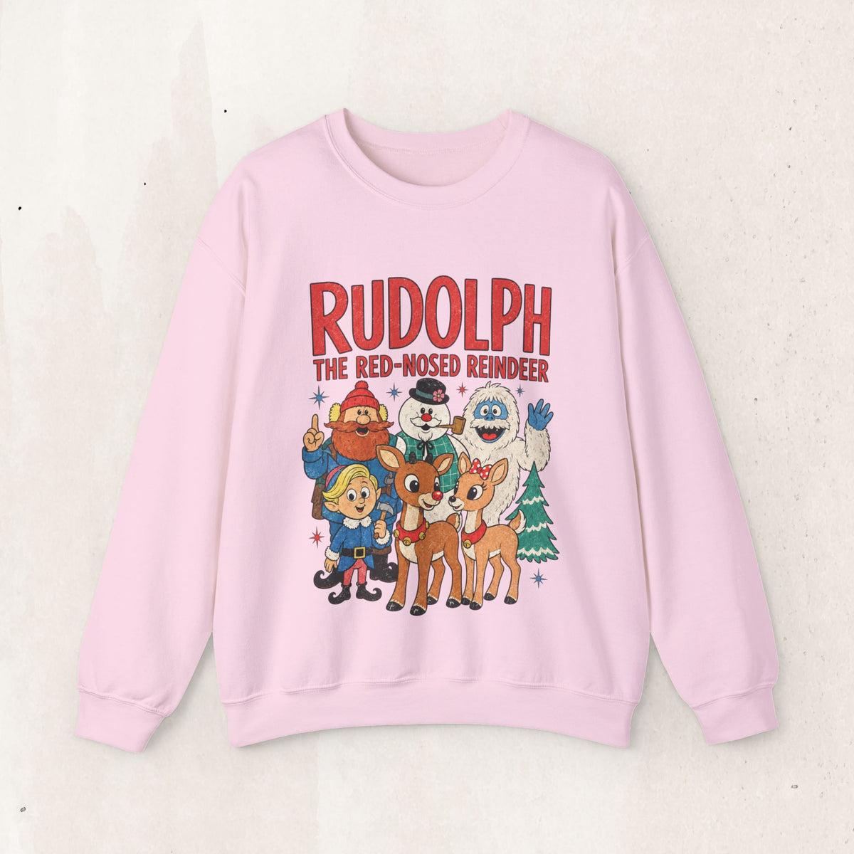 Rudolph The Red-Nosed Reindeer Vintage Crewneck Sweatshirt