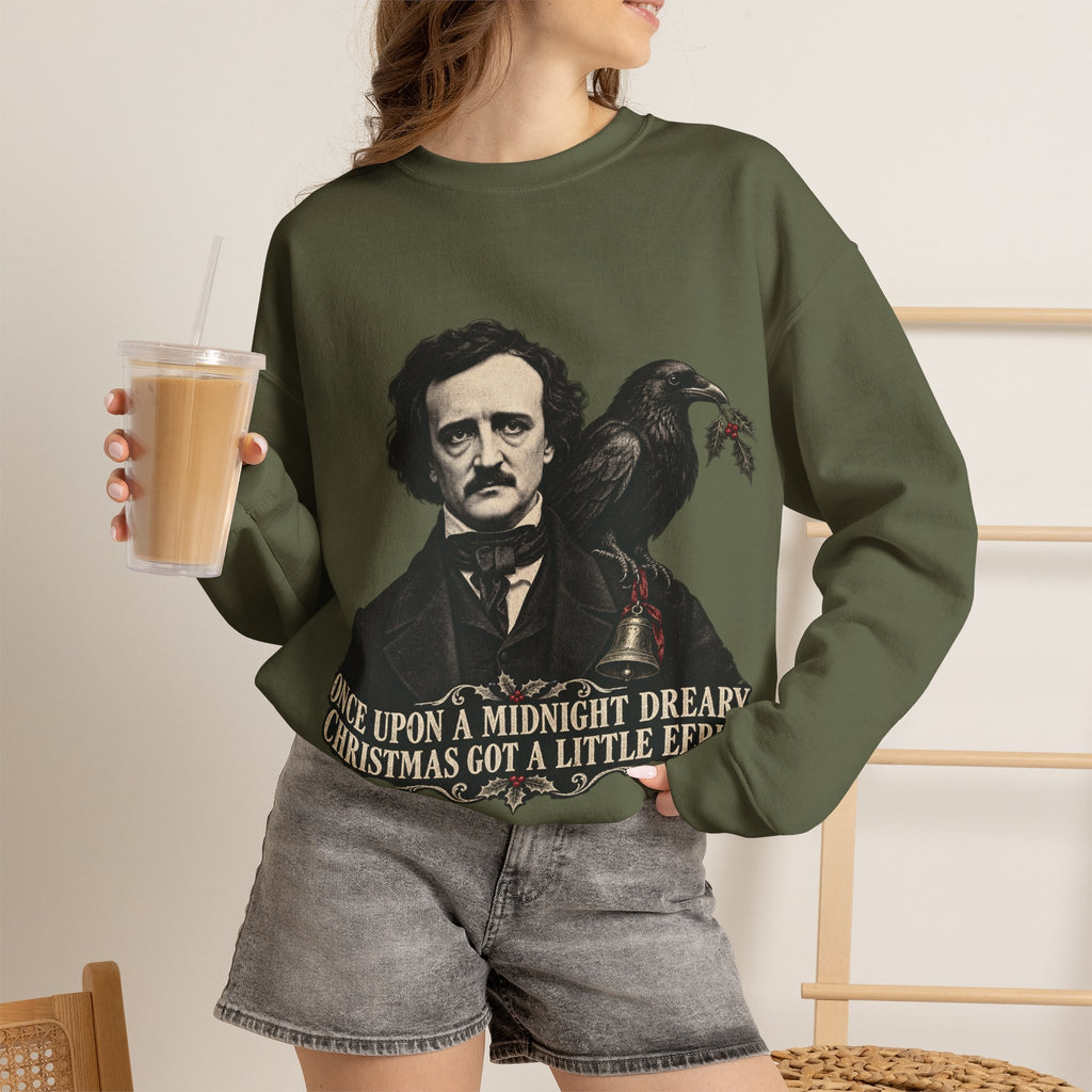 Edgar Allan Poe Christmas Crewneck Sweatshirt