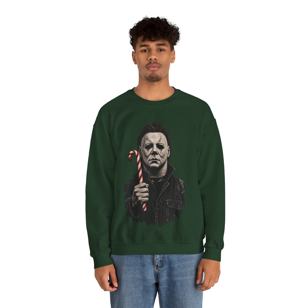 Michael Myers Candycane Crewneck Sweatshirt