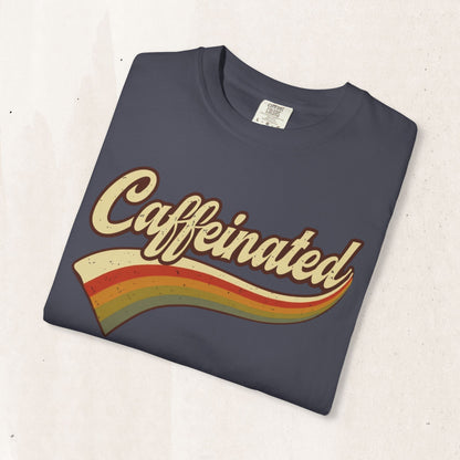Caffeinated Retro Stripe Tee
