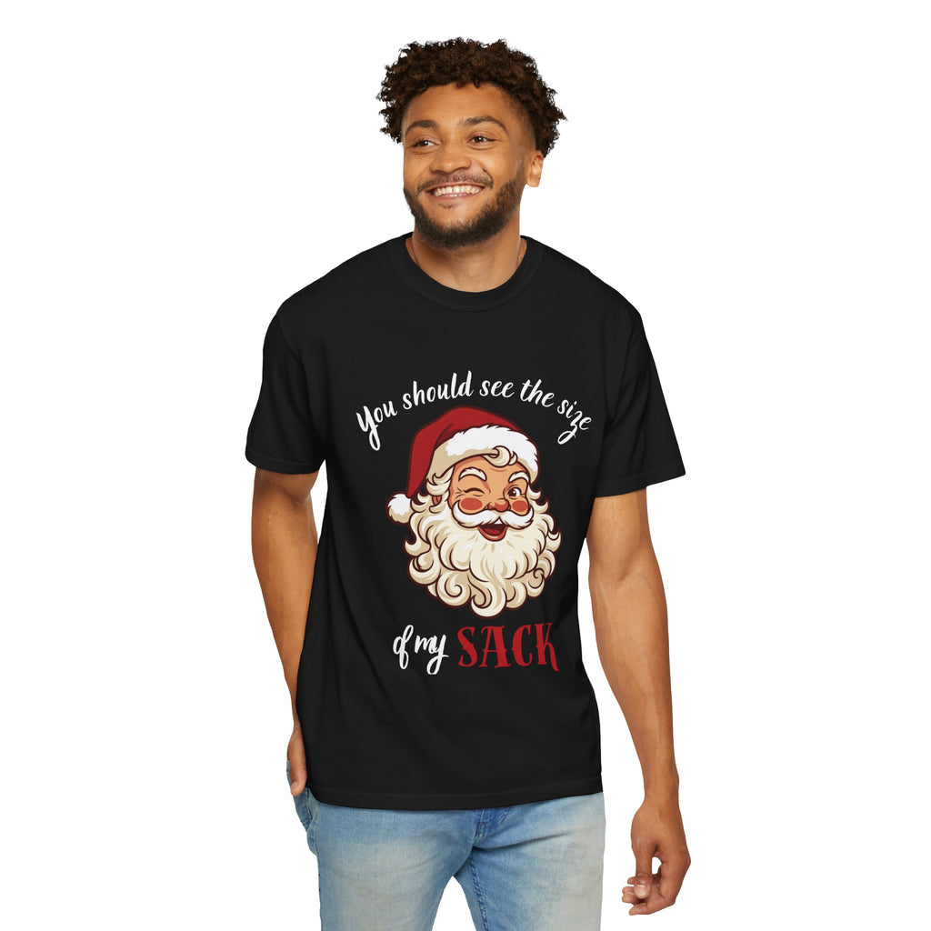Santa 'You Should See the Size of My Sack' Christmas Tee Printify