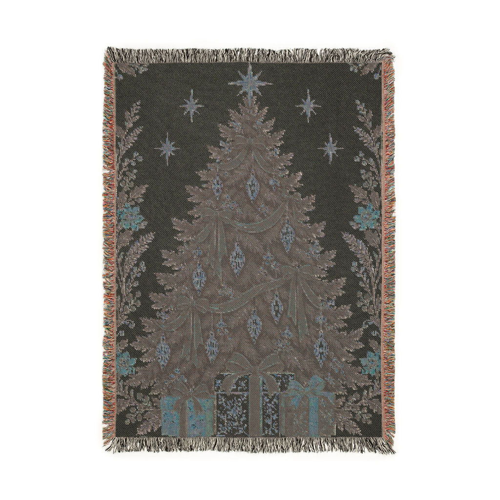Christmas Tree Woven Blanket Printify