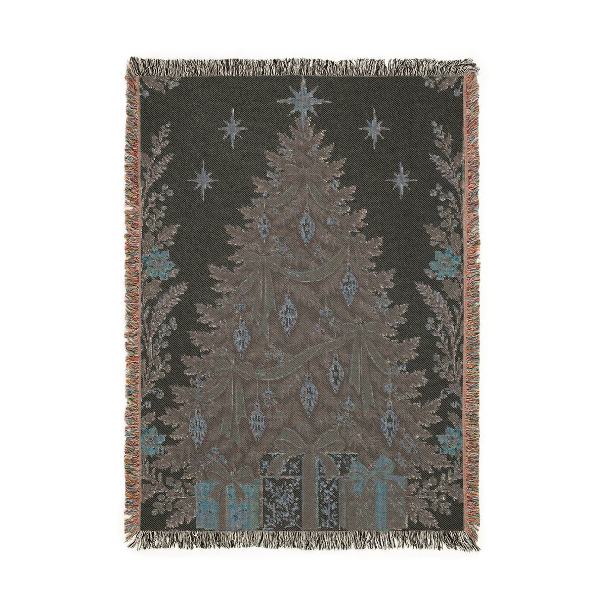 Christmas Tree Woven Blanket Printify