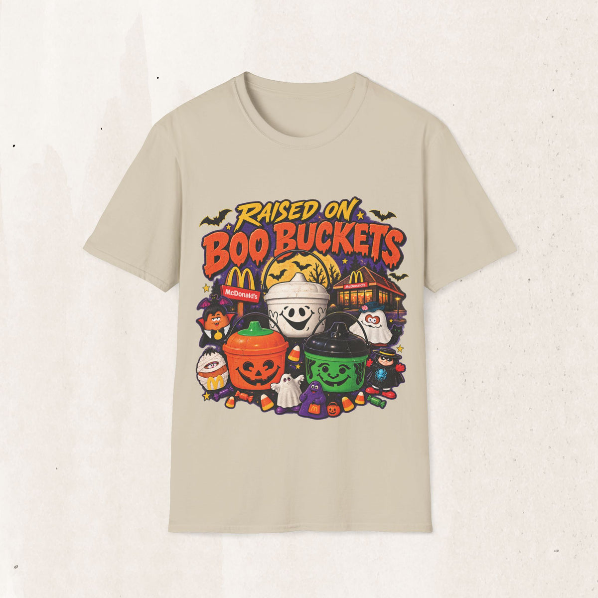 Halloween "Raised on Boo Buckets" Tee
