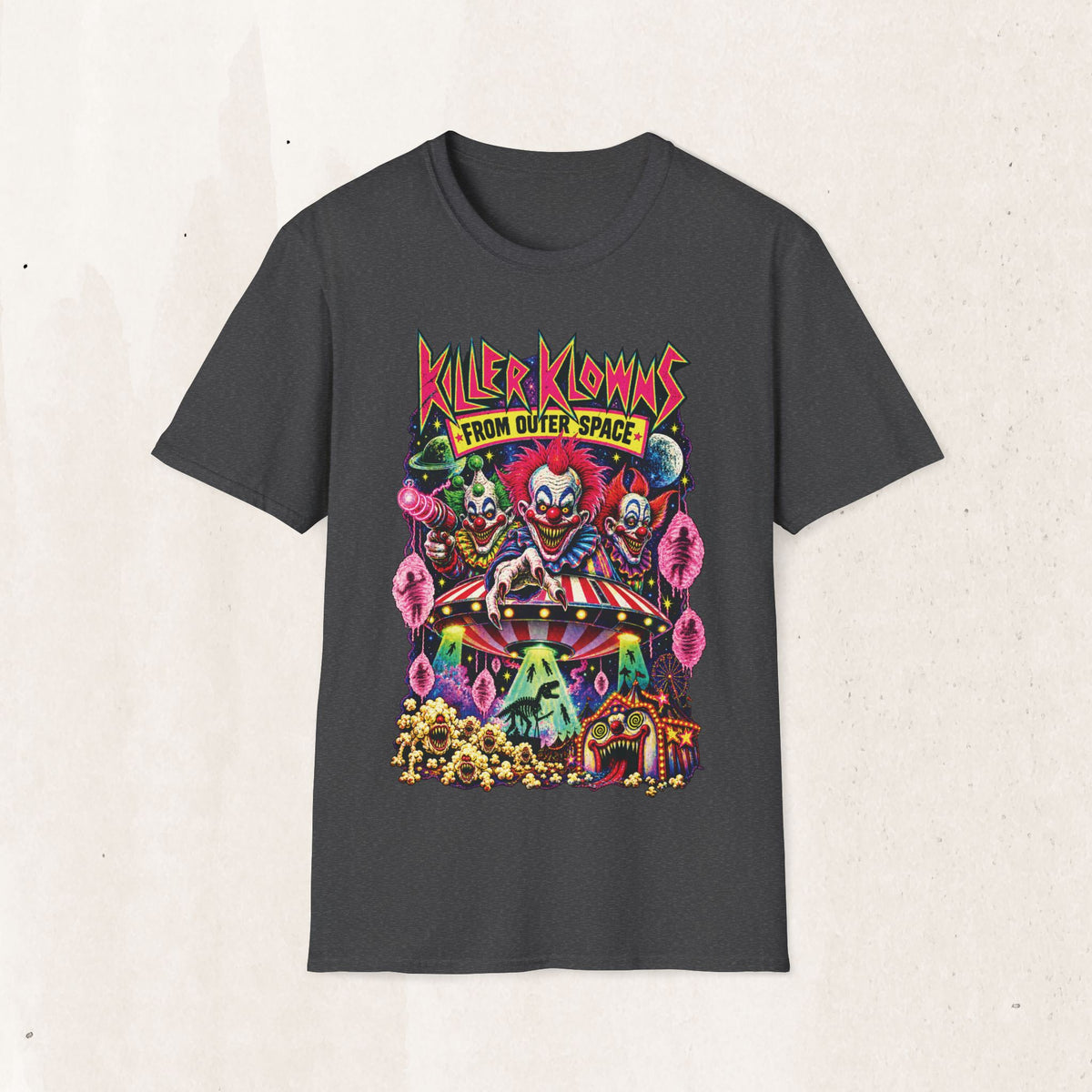 Killer Klowns From Outer Space T-Shirt — Retro Horror Clown Graphic Tee
