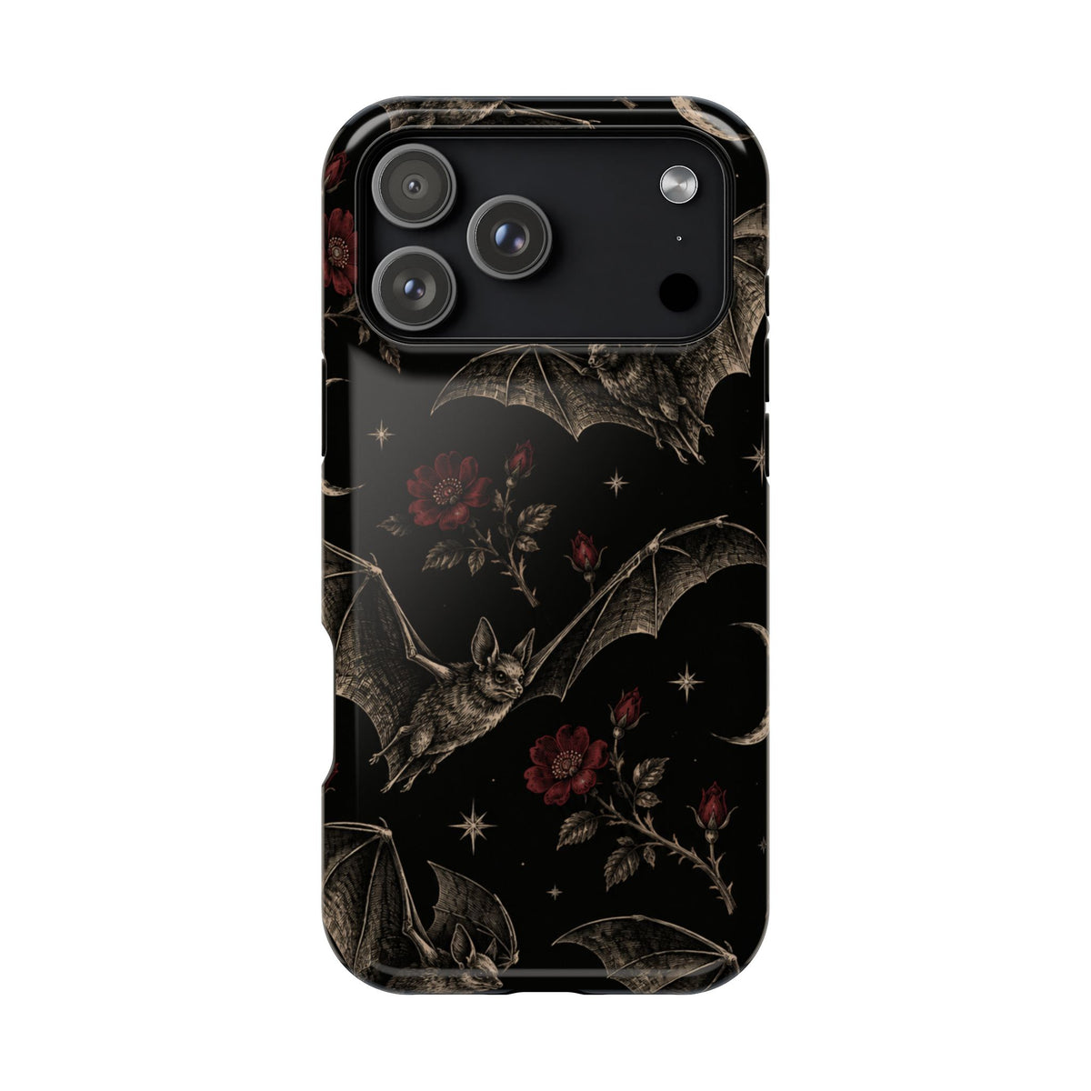 Gothic Bat & Moon Magnetic Phone Case, alternate view