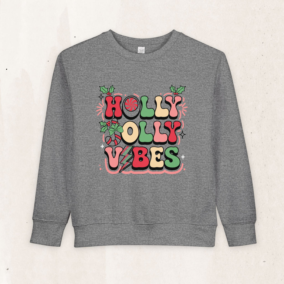 Holly Jolly Vibes Toddler Sweatshirt