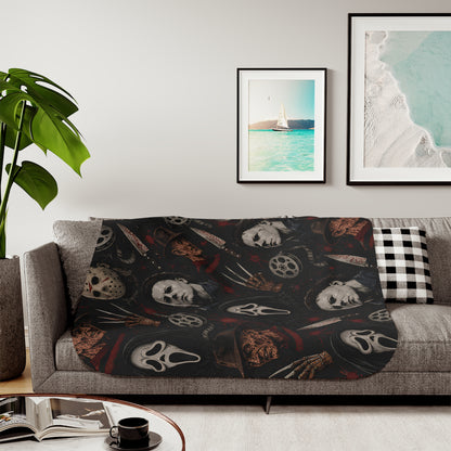 Horror Icons Sherpa Blanket